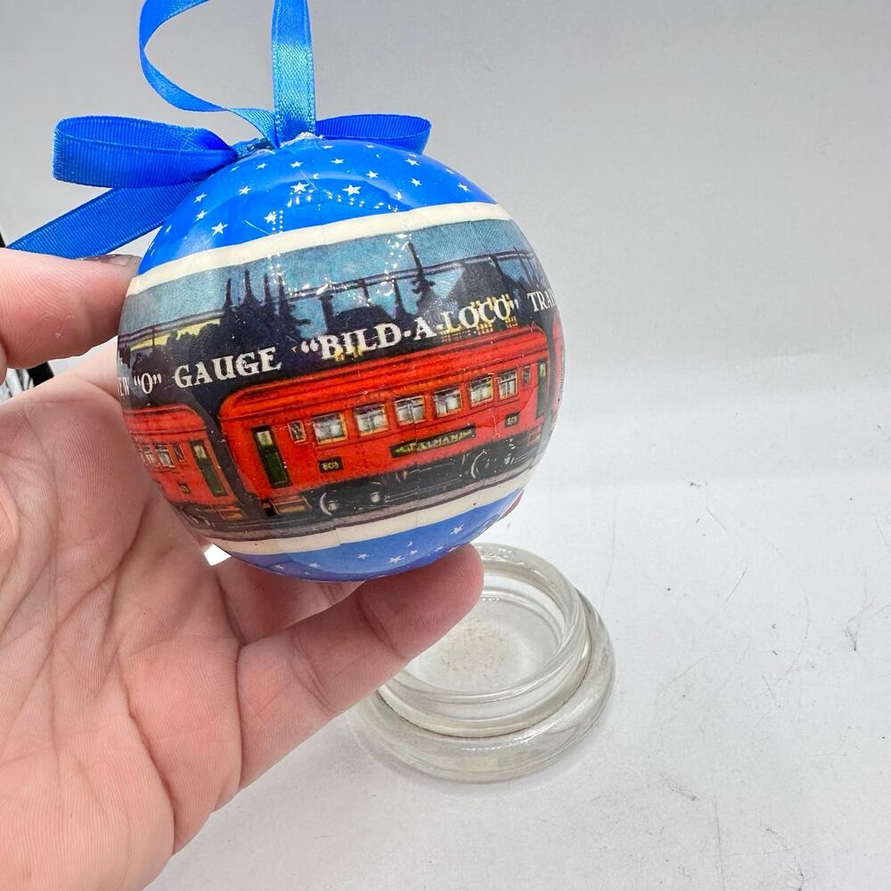 Lionel Trains 3" Christmas Ornament O Gauge holiday bauble BLUE - Picture 5 of 7